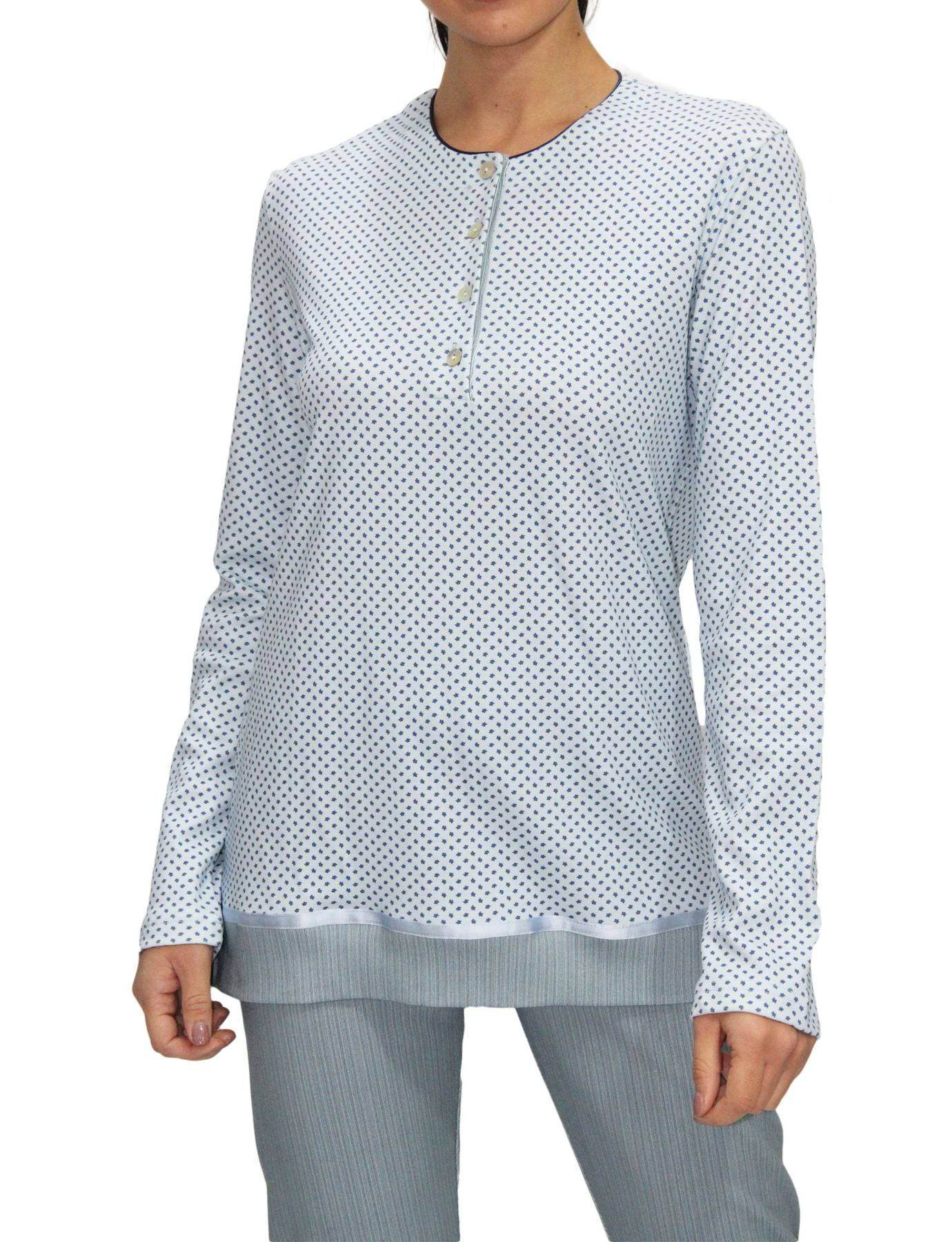 Pigiama Serafino Donna I2313 Fida - evabiancheria